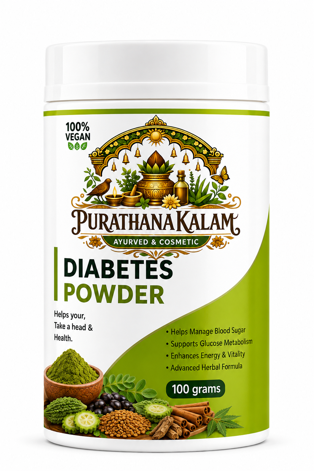 Purathana Kalam 100% Natural Supplement for Managing Blood Sugar